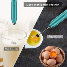 Load image into Gallery viewer, Uncahome Milk Frother Wand Drink Mixer - Handheld Milk Frother Electric Whisk - Easy-Clean Stainless Steel Frother Wand & Mini Blender - Electric Coffee Frother for Milk Coffee Lattes