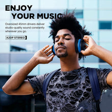 Load image into Gallery viewer, Movsou Purely Sound E7 Active Noise Cancelling Headphones, Wireless over Ear Bluetooth Headphones, 20H Playtime, Rich Deep Bass, Comfortable Memory Foam Ear Cups for Travel, Home Office - Black