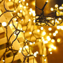 Load image into Gallery viewer, 4 Pack Christmas Tree String Lights Christmas Fairy Lights Warm White LED with 8 Modes Battery Operated Indoor Outdoor Waterproof Lights