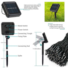 Load image into Gallery viewer, 200 LED Solar String Lights for Outside, 75ft 8 Modes Solar Christmas Lights Waterproof Solar Fairy Lights for Outdoor & Indoor Decoration, Multicolor