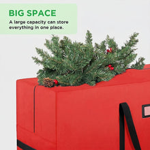 Load image into Gallery viewer, 9FT Christmas Tree Storage Bag, Large Christmas Tree Bag for Storage Waterproof Christmas Tree Box, Red