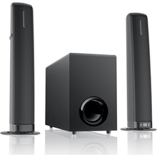 Load image into Gallery viewer, Cowin Sound Bar with Subwoofer, 110W Sound Bar for Smart TV with Adjustable Deep Bass & Volume Boost & 3 EQ Modes, Bluetooth/ARC/Opt/AUX, Detachable Soundbar for TV/PC/Gaming/Projector