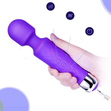 Load image into Gallery viewer, Personal Massager Wand Massager Powerful with 20 Vibrating Patterns 8 Speeds Body Massager Cordless Rechargeable for Back Neck Shoulder Sports Recovery