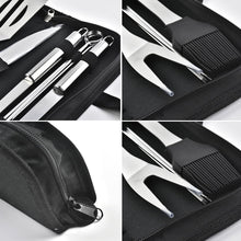 Load image into Gallery viewer, Grilling Accessories BBQ Grill Tools Set, 9 Pieces Stainless Steel Grill Kit with Case, Barbecue Utensil Tool