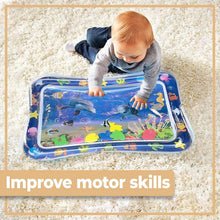 Load image into Gallery viewer, Tummy Time Baby Water Mat, Inflatable Infant Baby Toys for 3 6 12 Months,Fun Activity Center Play Mat Gift for Boy & Girl Newborn Early Sensory Development BPA-Free