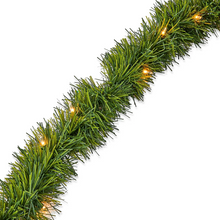 Load image into Gallery viewer, Maraawa 25-Foot Christmas Garland With Multi Lights - Perfect For Indoor Outdoor Fireplace Xmas Decoration, Or Christmas Decorations Tree - Pre-Lit Soft Artificial Christmas Garland