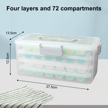 Load image into Gallery viewer, Ice Cube Trays with Lid and Bin, 4 Pack Easy Release Silicone Reusable Stackable with Covers for Freezer Cocktail Whiskey Coffee