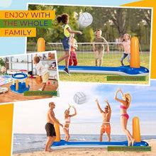 Load image into Gallery viewer, Pool Volleyball Net Basketball Hoop Inflatable Pool Floats Toys Swimming Water Games for Adults and Kids,Orange