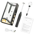 Load image into Gallery viewer, Uncahome Milk Frother Wand Drink Mixer - Handheld Milk Frother Electric Whisk - Easy-Clean Stainless Steel Frother Wand & Mini Blender - Electric Coffee Frother for Milk Coffee Lattes
