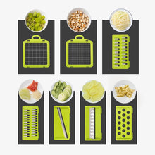 Load image into Gallery viewer, Vegetable Chopper, 14 in 1 Veggie Chopper, Multifunctional Food Chopper with Container 8 Blades Grater Slicer Onion Chopper