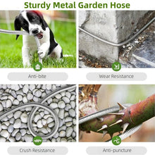 Load image into Gallery viewer, Garden Hose 75 FT,304 Stainless Steel Heavy Duty Water Hose with 7 Function Nozzles No-Kink Rust Proof for Yard Outdoor