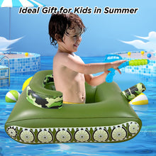 Load image into Gallery viewer, Pool Floats Tank Kids Pool Toys with Squirt Gun Inflatable Ride-on for Toddlers Kids Aged 3 4 5 6 7 8 Years