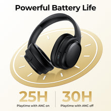 Load image into Gallery viewer, Funsmile Bluetooth Headphones Active Noise Cancelling Headphones Wireless over Ear Deep Bass Travel Case 30H Playtime for Home Office