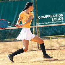 Load image into Gallery viewer, Silensys 3 Pairs Compression knee Socks for Women & Men for Outdoor Cycling and Running Recovery Socks, Black