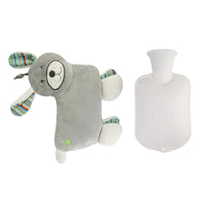Load image into Gallery viewer, Silensys Rubber Hot Water Bottle with Cute Stuffed Animal Cover 800ml Warm Water Bag for Relieve Pain Warmer Menstrual Pain Puppy