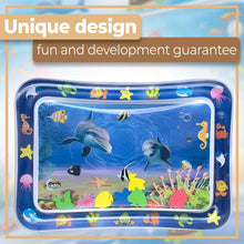 Load image into Gallery viewer, Tummy Time Baby Water Mat, Inflatable Infant Baby Toys for 3 6 12 Months,Fun Activity Center Play Mat Gift for Boy & Girl Newborn Early Sensory Development BPA-Free