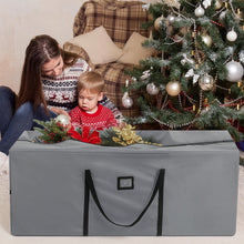 Load image into Gallery viewer, Swfoer 9 ft Christmas Tree Storage Bag for Artificial Xmas Holiday Trees,Waterproof Christmas Bags with Reinforced Handles Strong Zipper, Grey