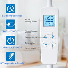 Load image into Gallery viewer, Heating Pad for Back Electric Heat Pads 24" x33'' Heating Vest 6 Heating Levels Fast Heating Pads for Neck and Shoulders Relaxing Birthday Gifts