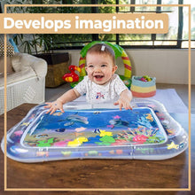 Load image into Gallery viewer, Tummy Time Baby Water Mat, Inflatable Infant Baby Toys for 3 6 12 Months,Fun Activity Center Play Mat Gift for Boy & Girl Newborn Early Sensory Development BPA-Free
