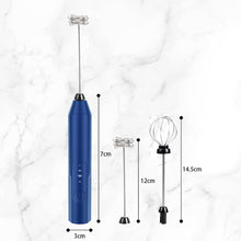 Load image into Gallery viewer, Uncahome Milk Frother Wand Drink Mixer - Handheld Milk Frother Electric Whisk - Easy-Clean Stainless Steel Frother Wand & Mini Blender - Electric Coffee Frother for Milk Coffee Lattes
