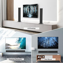Load image into Gallery viewer, COWIN Sound Bar for TV Speaker Soundbar Bluetooth & Wired 2-in-1 Detachable Wall Mountable Home Audio Theater (BT5.0/Optical/AUX/Remote) 32 inch