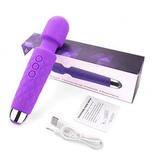 Load image into Gallery viewer, Personal Massager Wand Massager Powerful with 20 Vibrating Patterns 8 Speeds Body Massager Cordless Rechargeable for Back Neck Shoulder Sports Recovery