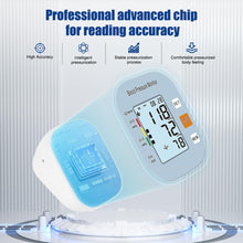 Load image into Gallery viewer, Blood Pressure Monitor for Home Use - Automatic BP Machine with Large Backlit Display High Accuracy for 2 Users with 22-42cm Arm Cuff & Storage Bag, Blue