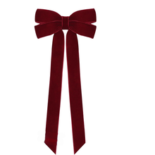 Load image into Gallery viewer, Swfoer 12 Pcs Christmas Velvet Ribbon Bows for Gift Wrapping and Christmas Tree,Burgundy