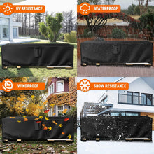 Load image into Gallery viewer, Patio Furniture Covers Waterproof Outdoor Couch Sectional Sofa Set Cover Rectangular Table Chairs Cover 136 inch L x 74 inch W x 28 inch