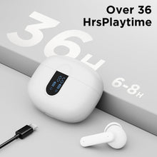 Load image into Gallery viewer, Wireless Earbuds Bluetooth Headphones, with LED Display Charging Case, Waterproof In-Ear Earphones with Mic for iPhone /Android /PC /Laptop, White
