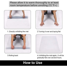 Load image into Gallery viewer, Kibhous Office Mat for Hardwood Floor, 36" x 48" Rectangle Clear Chair Mat for Easy Glide and Protection, Under Desk Matte Chair Mat, PVC Floor Mat for Office and Home