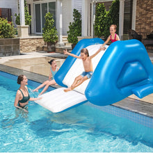 Load image into Gallery viewer, Uncahome Inflatable Water Slide for Pool,Inflatable Pool Slide, 9.5x4.5x3.6’’Blow Up Waterslide for Kids & Adults,Ages 6 & Up,Blue