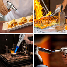 Load image into Gallery viewer, Culinary Butane Torch Lighters Kitchen Blow Torch for Cooking with Safety Lock & Adjustable Flame, Refillable Kitchen Torch & Cooking Torch for Creme Brule & Baking