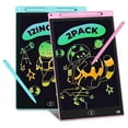 Load image into Gallery viewer, Kids Toys 2 Pack LCD Writing Tablet, 12 in Colorful Toddler Drawing Pad Doodle Board Erasable, Educational Learning Toys Birthday Gifts for 3 4 5 6 7 Girls Boys
