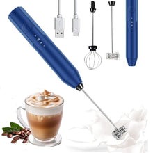 Load image into Gallery viewer, Uncahome Milk Frother Wand Drink Mixer - Handheld Milk Frother Electric Whisk - Easy-Clean Stainless Steel Frother Wand & Mini Blender - Electric Coffee Frother for Milk Coffee Lattes