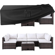 Load image into Gallery viewer, Patio Furniture Covers Waterproof Outdoor Couch Sectional Sofa Set Cover Rectangular Table Chairs Cover 108 inch L x 82 inch W x 28 inch
