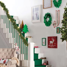 Load image into Gallery viewer, Aedavey 25FT Christmas Garland With Warm White Lights Pre-Lit Soft Artificial Christmas Garland Perfect For Indoor Outdoor Fireplace Xmas, Battery Operated
