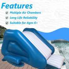 Load image into Gallery viewer, Uncahome Inflatable Water Slide for Pool,Inflatable Pool Slide, 9.5x4.5x3.6’’Blow Up Waterslide for Kids & Adults,Ages 6 & Up,Blue