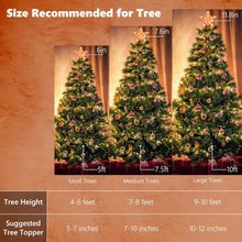 Load image into Gallery viewer, Christmas Tree Topper Lights,7.6"Star Tree Topper with 20 modes,Color Changing Treetop,Outdoor Indoor Fairy Light With Remote Control,RGB Tree Topper for Holiday or Home Decor
