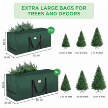 Load image into Gallery viewer, Swfoer Large Christmas Tree Storage Bag 9 ft, Heavy Duty Christmas Tree Container, Waterproof Xmas Tree Storage Box, Green