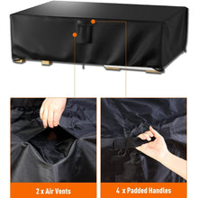 Load image into Gallery viewer, Patio Furniture Covers Waterproof Outdoor Couch Sectional Sofa Set Cover Rectangular Table Chairs Cover 106 inch L x 106 inch W x 28 inch