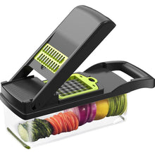 Load image into Gallery viewer, Vegetable Chopper, 14 in 1 Veggie Chopper, Multifunctional Food Chopper with Container 8 Blades Grater Slicer Onion Chopper
