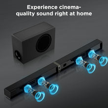 Load image into Gallery viewer, Cowin Sound Bar for Smart TV, 120W Sound Bar with Subwoofer, Bluetooth 5.0 Soundbar, Deep Bass, TV Audio System with ARC/Opt/AUX for Enhanced Home Theater Sound