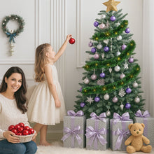 Load image into Gallery viewer, Movsou 50FT Artificial Christmas Garland, 100 Pre-Lit LED Lights Battery Operated Xmas Garland for Indoor Outdoor Door Home Stairs Holiday Decor, Warm White