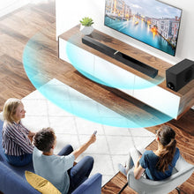 Load image into Gallery viewer, Cowin Sound Bar for Smart TV, 120W Sound Bar with Subwoofer, Bluetooth 5.0 Soundbar, Deep Bass, TV Audio System with ARC/Opt/AUX for Enhanced Home Theater Sound