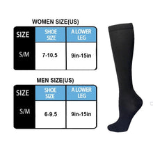 Load image into Gallery viewer, Silensys 3 Pairs Compression knee Socks for Women & Men for Outdoor Cycling and Running Recovery Socks, Black