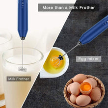 Load image into Gallery viewer, Uncahome Milk Frother Wand Drink Mixer - Handheld Milk Frother Electric Whisk - Easy-Clean Stainless Steel Frother Wand & Mini Blender - Electric Coffee Frother for Milk Coffee Lattes