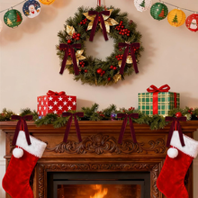 Load image into Gallery viewer, Swfoer 12 Pcs Christmas Velvet Ribbon Bows for Gift Wrapping and Christmas Tree,Burgundy