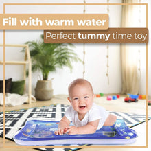 Load image into Gallery viewer, Tummy Time Baby Water Mat, Inflatable Infant Baby Toys for 3 6 12 Months,Fun Activity Center Play Mat Gift for Boy & Girl Newborn Early Sensory Development BPA-Free