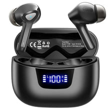 Load image into Gallery viewer, True Wireless Bluetooth Earbuds with Smart LED Display Charging Case , Bluetooth 5.0 Earbuds in-Ear TWS Stereo Headphones, IPX7 Waterproof in Ear Earphones, Black